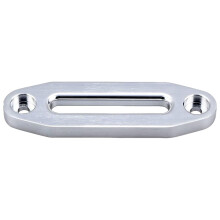 Aluminium Hawse Fairlead 15.2 cm, Corrosion-Resistant Synthetic Rope Guide, Silver, Improved Winching Performance