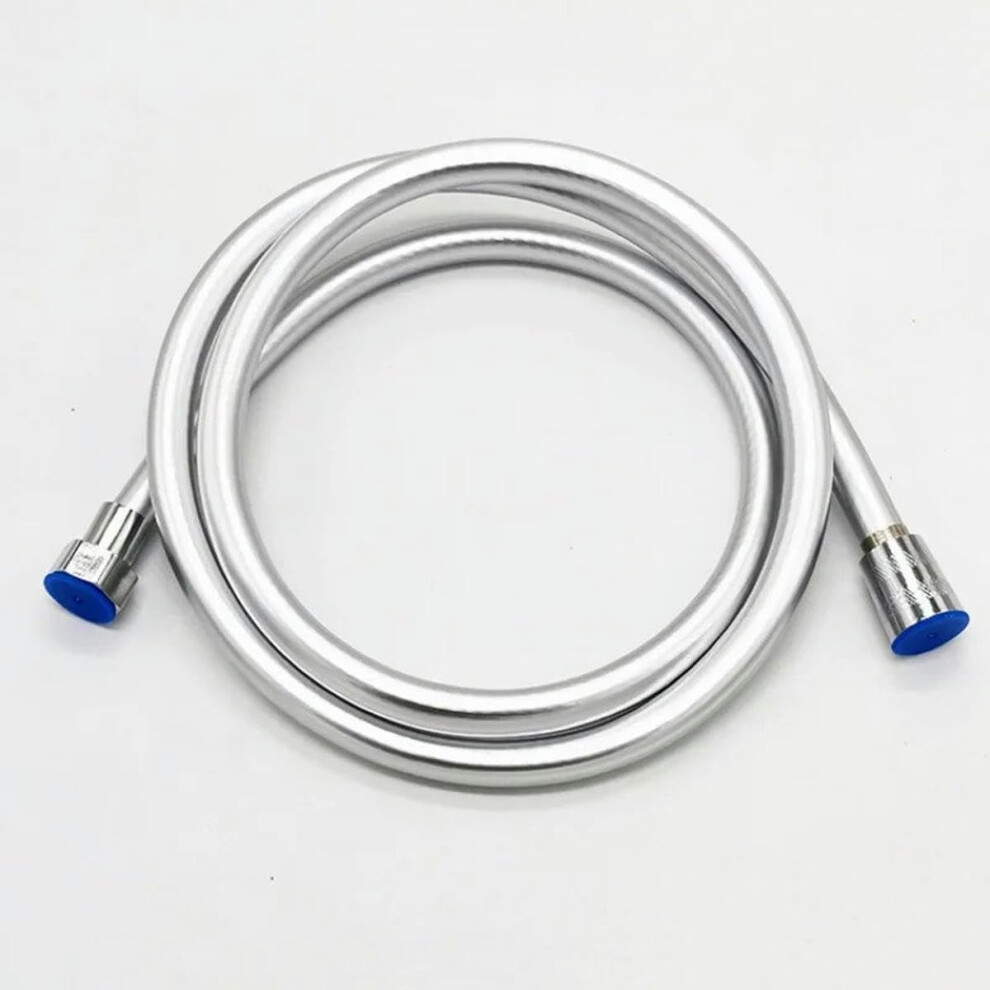 High Pressure Shower Hose 1.5/2/3 Meter, Flexible Pvc Handheld Shower Hose, Anti-Winding, Gi/2 Universal, Silver, 150Cm 6947110766935