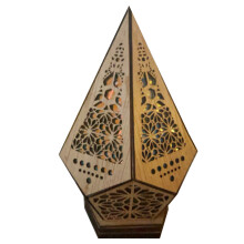 Floor Lamp Bohemian Style USB Wooden Floor Lamp