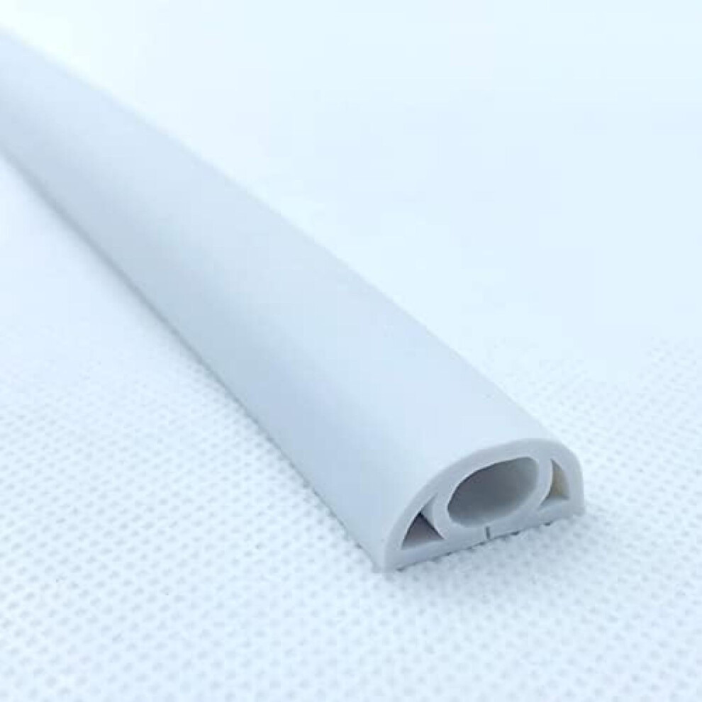 Cable Cover, Floor Cable Protector, Wire Management Solution, 30Mm Diameter White, Ideal For Office, Home, Workshop, Storage 6038364902955