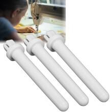3 Stück Weiße Plastikkskun Spulen für Nähmaschinen zum Schneidern & Basteln