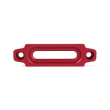 4-7/8'' Billet Aluminium Hawse Fairlead for 3500lbs Synthetic Winch Cable Guide ATV Red, 124mm Size, Durable Design