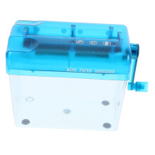 Manual Paper Shredder Portable Handheld Shredder for Office and Home, Durable for Documents, Invoices, Receipts, Blue