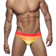 Colourful Swimming Trunks Men's Quick Drying Rainbow LGBTQ Pride Surf Shorts M Multicoloured Striped Water Sports Briefs