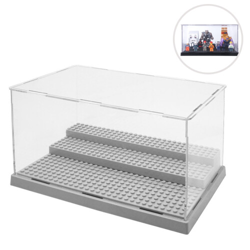 3 Steps Display Case Acrylic Box Dustproof Display 1