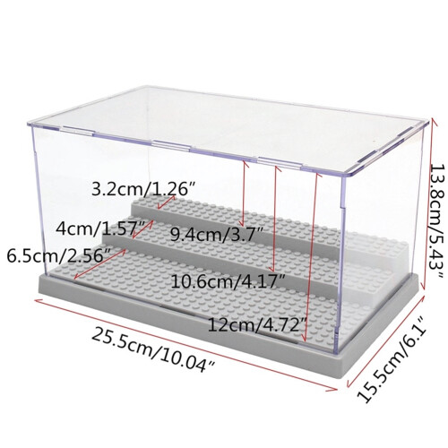 3 Steps Display Case Acrylic Box Dustproof Display 2