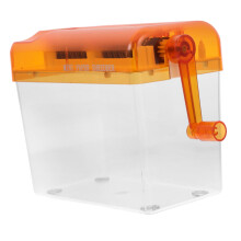 Mini Paper Shredder for Home Use, Compact ABS Office Shredding Machine, Small Orange Paper Shredder for Personal Use