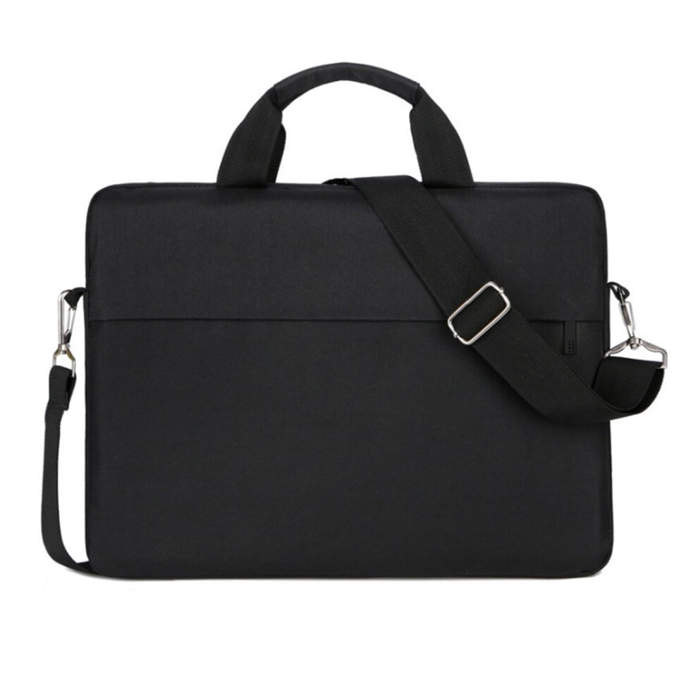 Compact Laptop Bag 13 Inch 14 Inch 15.6 Inch Shockproof Lightweight Notebook Sleeve Shoulder Briefcase Black 6038364904348