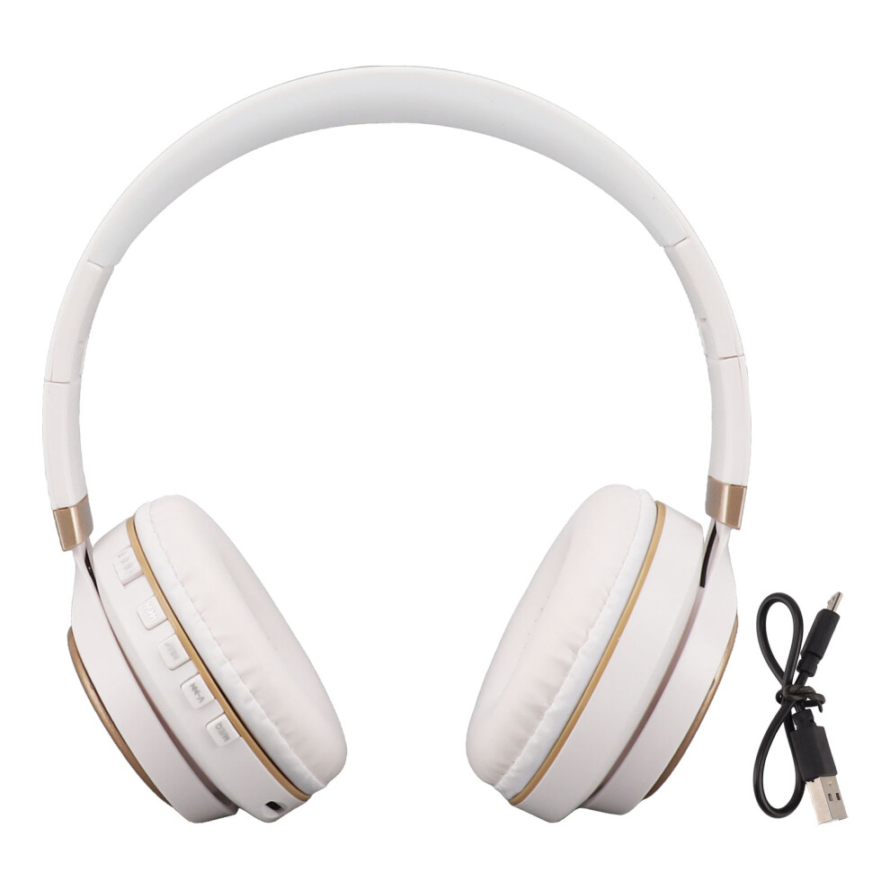 Wireless Headset Bluetooth 5.0 Deep Bass Stereo White 8130196175205