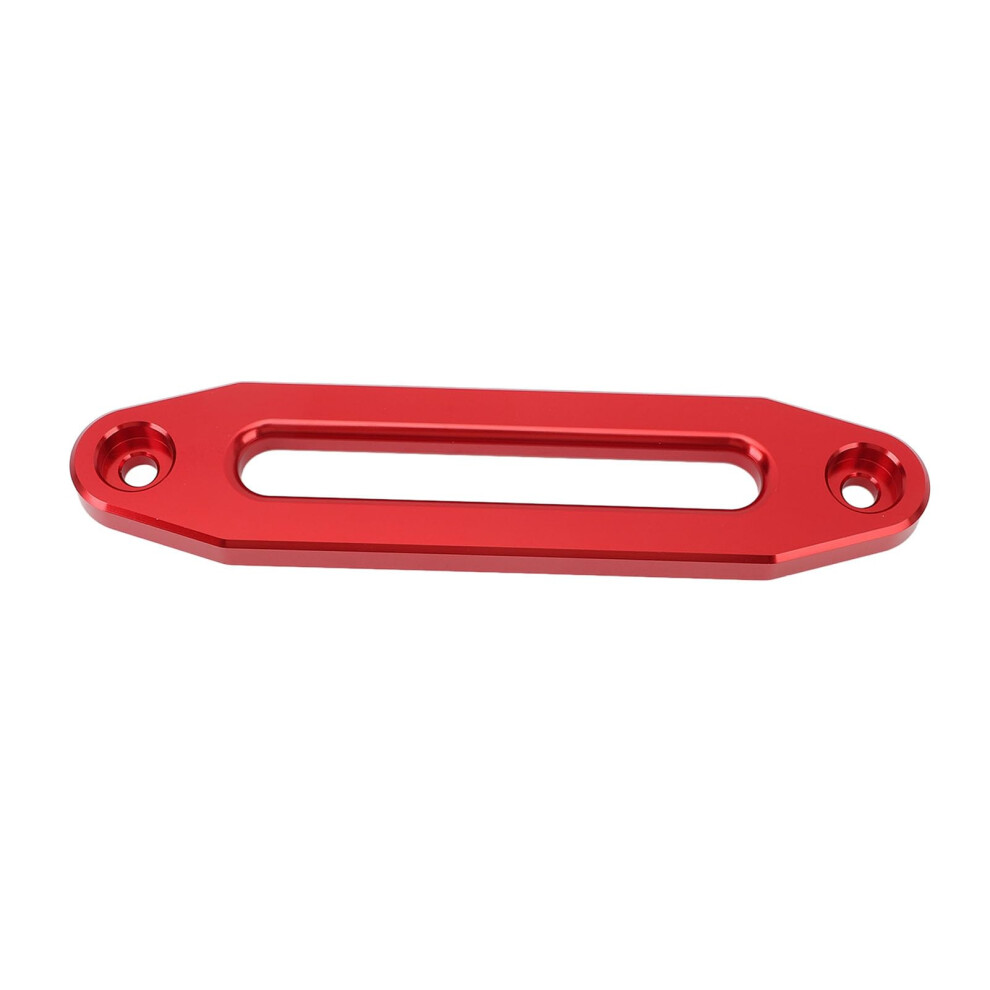 11.6-Inch Synthetic Winch Rope Cable Guide, Aluminum Alloy 12000 Lb Fairlead For Winches, Red Color, Durable Design 6038364905406