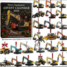 (construction vehicle) 2025 Christmas Advent Calendars Decoration Acrylic Full style