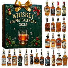(Whiskey) 2025 Christmas Advent Calendars Decoration Acrylic Full style