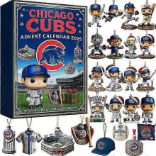 (Chicago Cubs Baseball Team) 2025 Christmas Advent Calendars Decoration Acrylic Full style