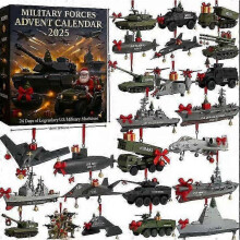 (Military Model Equipment) 2025 Christmas Advent Calendars Decoration Acrylic Full style