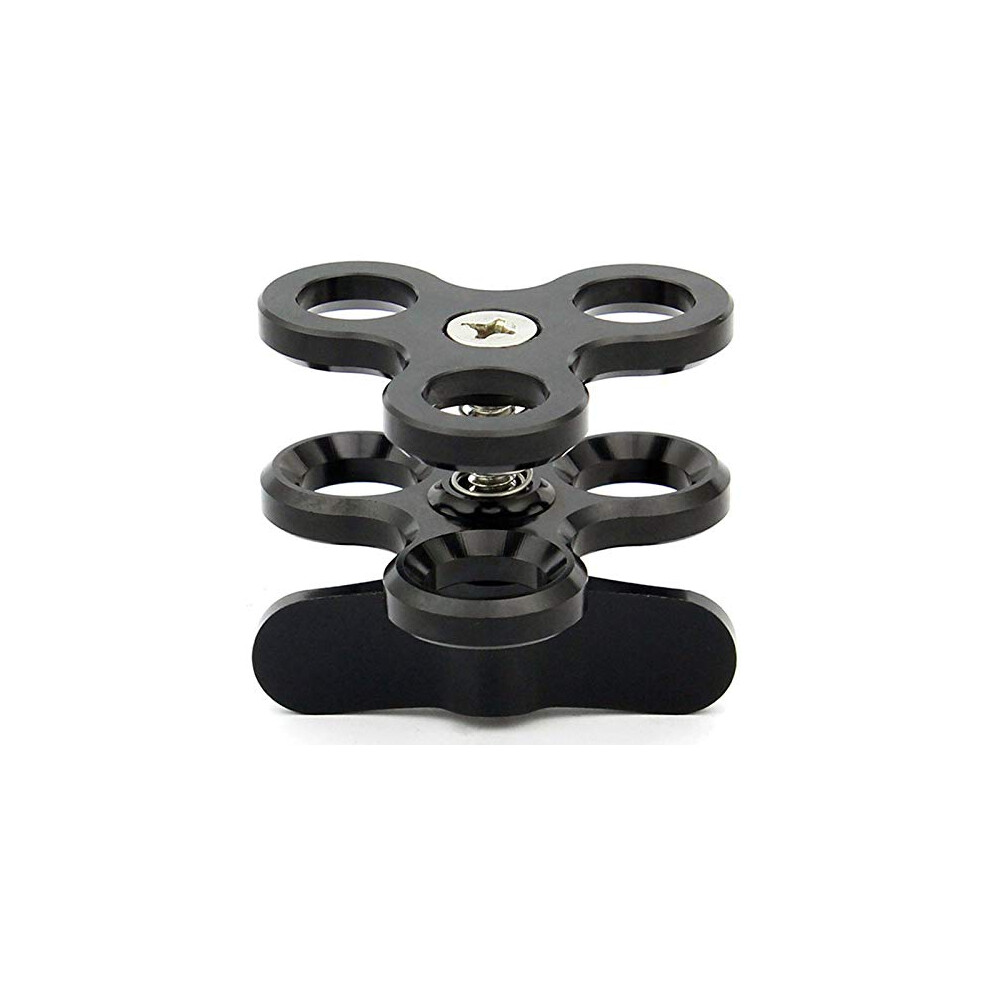 Aluminum Alloy Ball Joint Arms 3 Section Clamp Bracket For Brightening Lamp Holder In Diving Underwater Photography Black 6038364905482