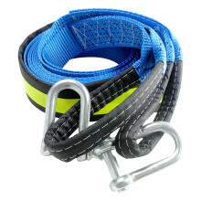 Synthetic Winch Rope for Boat Trailer, Heavy-Duty Polyester, Automatic Pulling, Stabilized Hook, Rescue Line