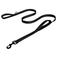 Reflective Dog Lead 6 ft with Double Padded Handles, Traffic Control Grip for Large and Medium Dogs