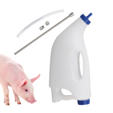Calf Tube Feeder 4L - Farm Animal Feeding Tool for Goats, Lambs, Puppies - Durable Drencher and Drinking Bottle