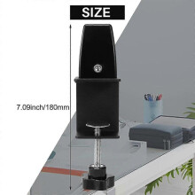 2 Pcs Office Desk Divider Clamp Privacy Screen Clip Holder Bracket Screen Baffle Clamp Partition Fo