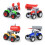 4 Pcs Alloy Farm Tractor Toy Set Engineering Car 7