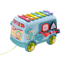Musical Instrument Baby Toys Knock Piano Bus Shape