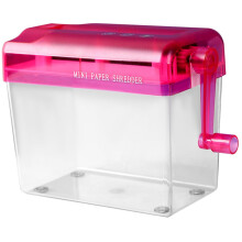 Manual Shredder Portable Hand Shredder Mini Paper Cutter for Receipts and Documents Plastic Construction Compact Design