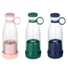 (Pink) Portable Usb Electric Fruit Juicer Smoothie Blender -travel Bottle Shaker Rechargeable 350ml CEX