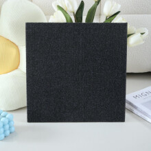Self-Adhesive Carpet Tiles 12x12 Inch Black, 36 Pack, Easy Peel and Stick Flooring, Washable Square Floor Mats
