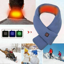 (Pink) Electric Heated Scarf With 3 Heating Levels Usb Rechargeable Heating Scarf RYS