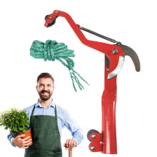 Baumschere, Robust Garden Shears for Shrubs and Bushes, Durable Pruning Tool, Red, Ideal for Garden and Yard Use