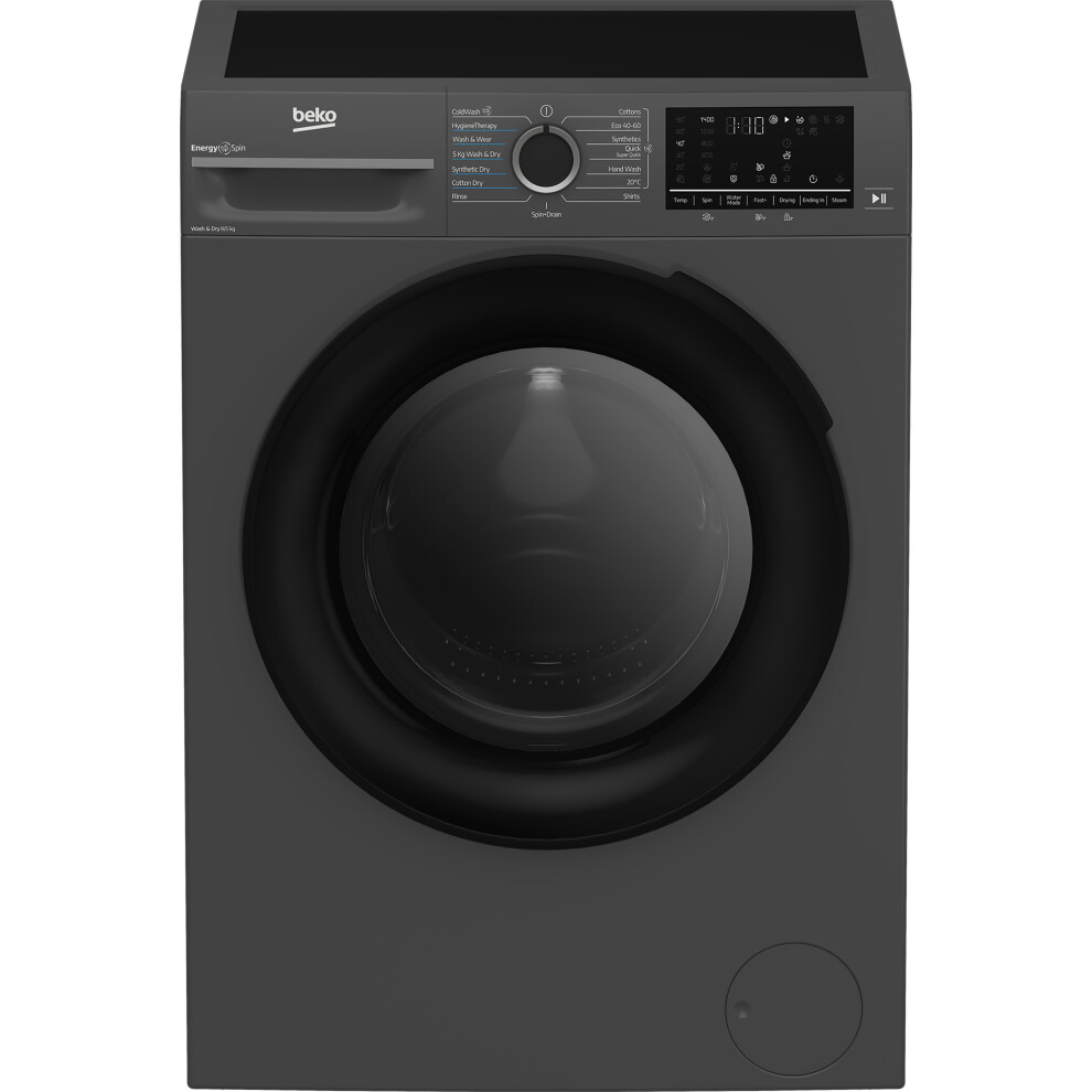 Beko EnergySpin BM3DT68342A 8Kg / 5Kg Washer Dryer with 1400 rpm - Anthracite - D Rated [Wash&Dry], A Rated [Wash Only]-image-OPC-PK75V2Q-NEW