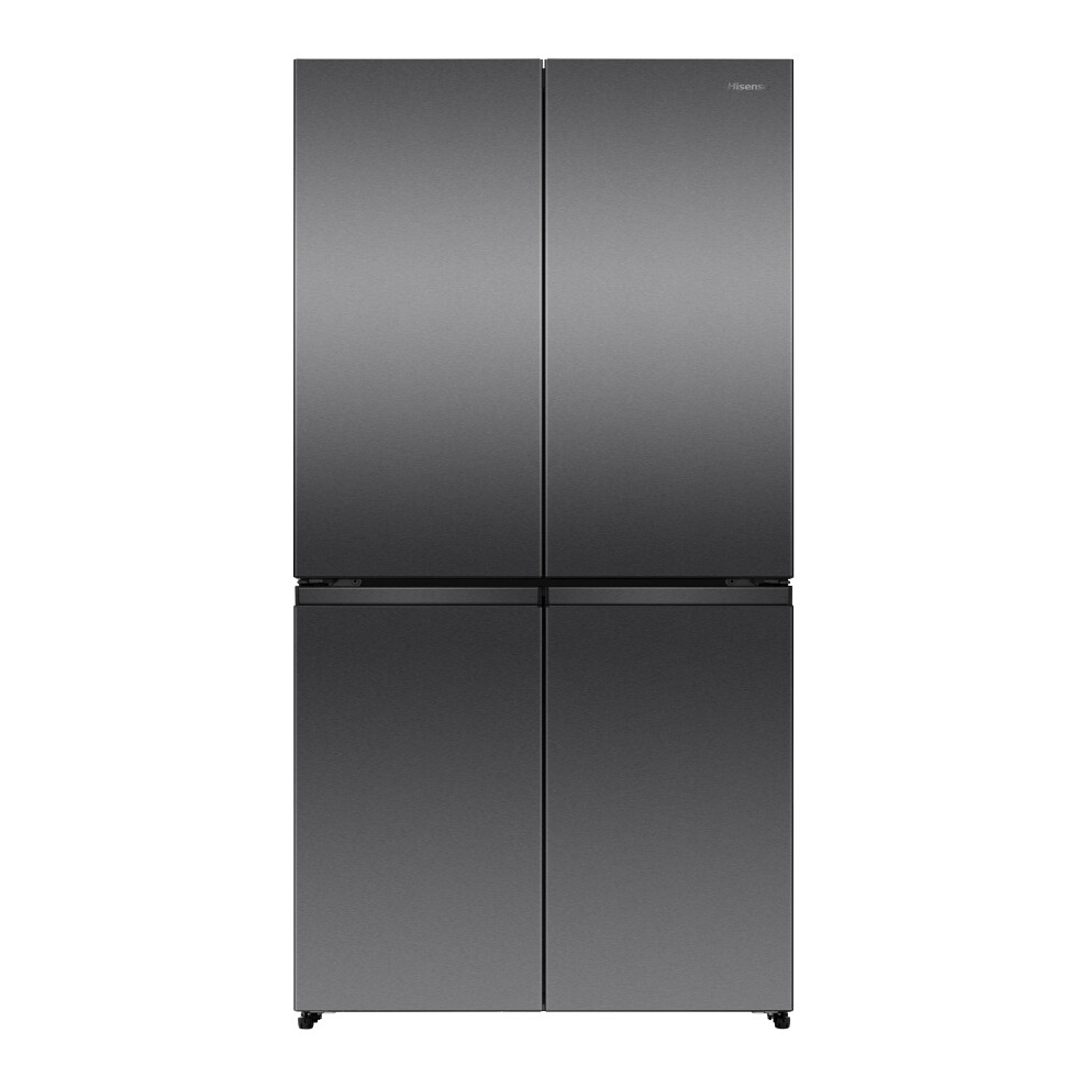 Hisense Pureflex American Fridge Freezer - Black / Stainless Steel - D Rated