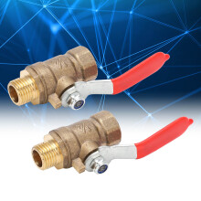 2 Stück 1/4" Pneumatischer Gusskupfer-Kugelhahn für Kompressor, Langlebig