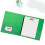 JAM PAPPER Plast 1 tums prm - grn 3 ringprm - sljs styckvis 5