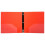 JAM PAPER Fichrios de plstico de 2 polegadas - Fichrios variados de 3 argolas (vermelho, azul, verde e laranja) - 4/pacote 5