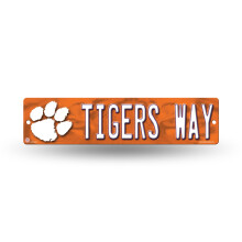 Rico Industries NCAA Clemson Tigers 16-Zoll-Straenschild aus Kunststoff, Dekor 3,75 x 16 Zoll