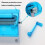 A4 Paper Shredder Desktop Small Handheld Strips Machine for Office Documents Blue Confidentiality 5
