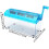 A4 Paper Shredder Desktop Small Handheld Strips Machine for Office Documents Blue Confidentiality 3