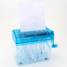 Manual Hand Shredder Mini Portable A6 Paper Shredder Hand Crank for Office School Home Small Notes Letters Folded A4