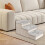 3-Step Dog Staircase with Storage, Foldable for High Beds or Sofas, Grey, Portable Pet Step Ladder 3