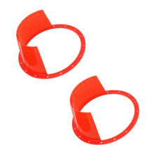 6.5 Inch Car Audio Replacement Speaker Cover Red ABS Ultra Thin Design with No Burrs for Optimal Sound Quality