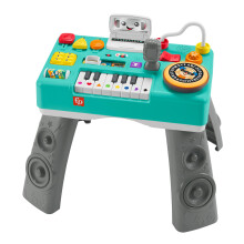 Fisher-Price Learning Fun DJ Game Table - Musical Learning Toy with 3 Piano Play Modes Lights Version: Dutch English French German Italian HRB6