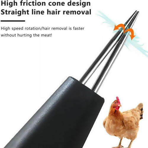 Electric Poultry Plucker - Automatic Hand Tool for Fast Feather Removal, Quiet, Durable, Ideal for Effortless Meat Processing 2