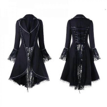 (5XL, Black) Women's Punk Lace Gothic Dr JDT
