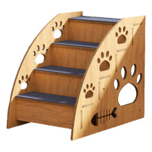 Dog Steps – Curved Design, Waterproof Coating, High-Density Foam, Non-Slip Stairs for Small Dogs and Cats
