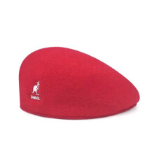 (Red , M) Wool Flat Kangol Cap Men Women Casual Woolen Beret Hat Winter Caps Gifts Warm