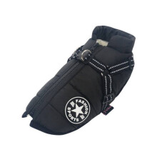 (Black, 5XL) S5xl Winter Autumn Pet Vest Puppy Dog Cat Warm Padded Coat Zip Jacket Harness