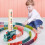 60 Pcs Domino Train Blocks Set Automatic Laying 12