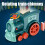 60 Pcs Domino Train Blocks Set Automatic Laying 11