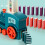 60 Pcs Domino Train Blocks Set Automatic Laying 9